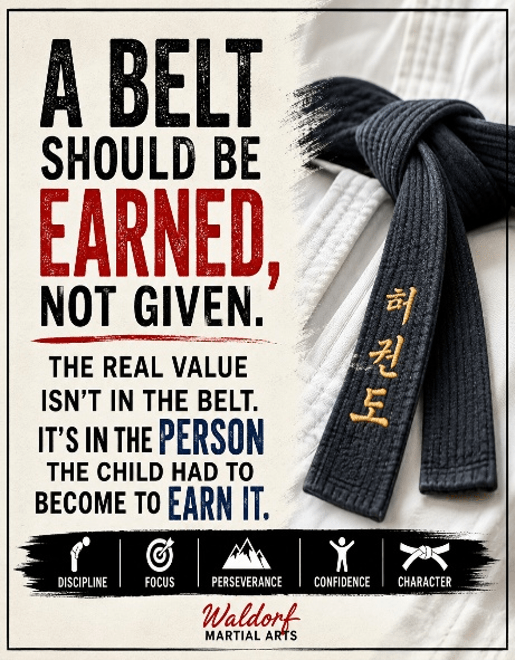 A belt should be earned photo